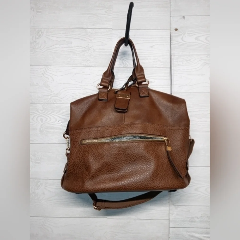 Brown‎ Leather Unbranded Shoulder Bag